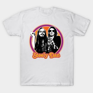 Steely Dan / Original Retro 1970s Style Design T-Shirt